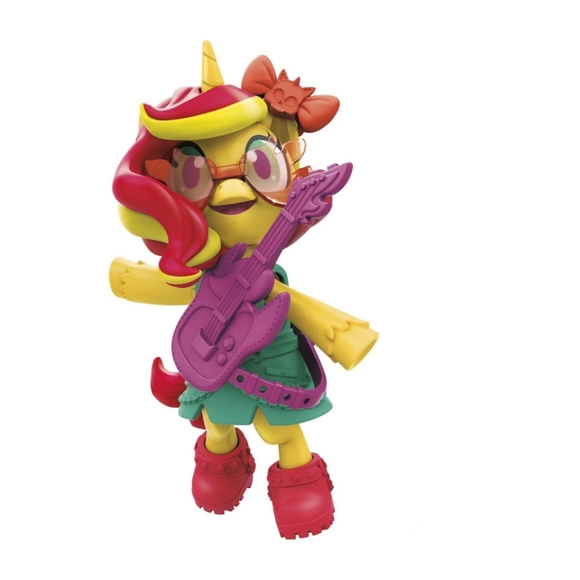 NEW My Little Pony Smashin’ Fashion Sunset Shimmer Set 3" Poseable Figure 9 Pcs - Picture 3 of 7